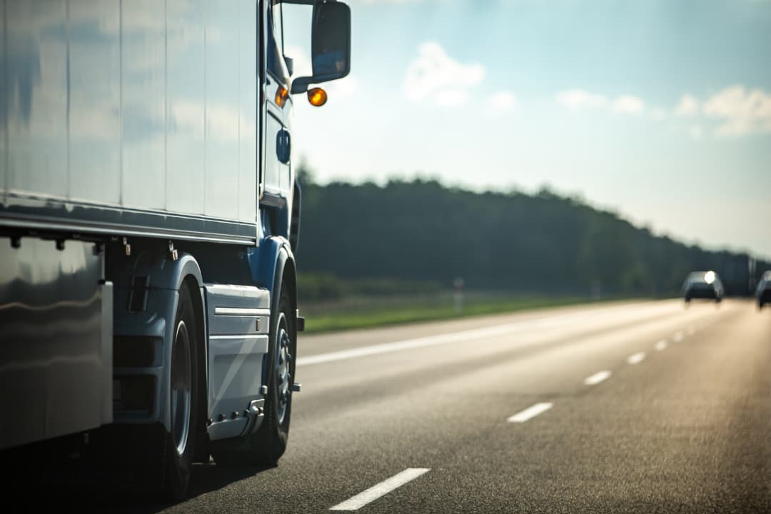 Long,Vehicle,Trailer,Truck,On,A,Highway.