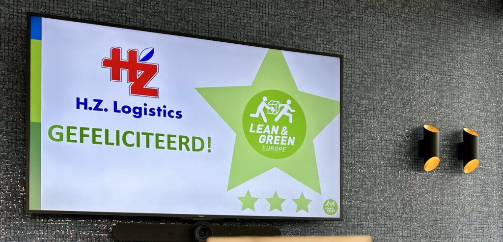 Uitreiking 3e Lean & Green Star bij HZ Logistics