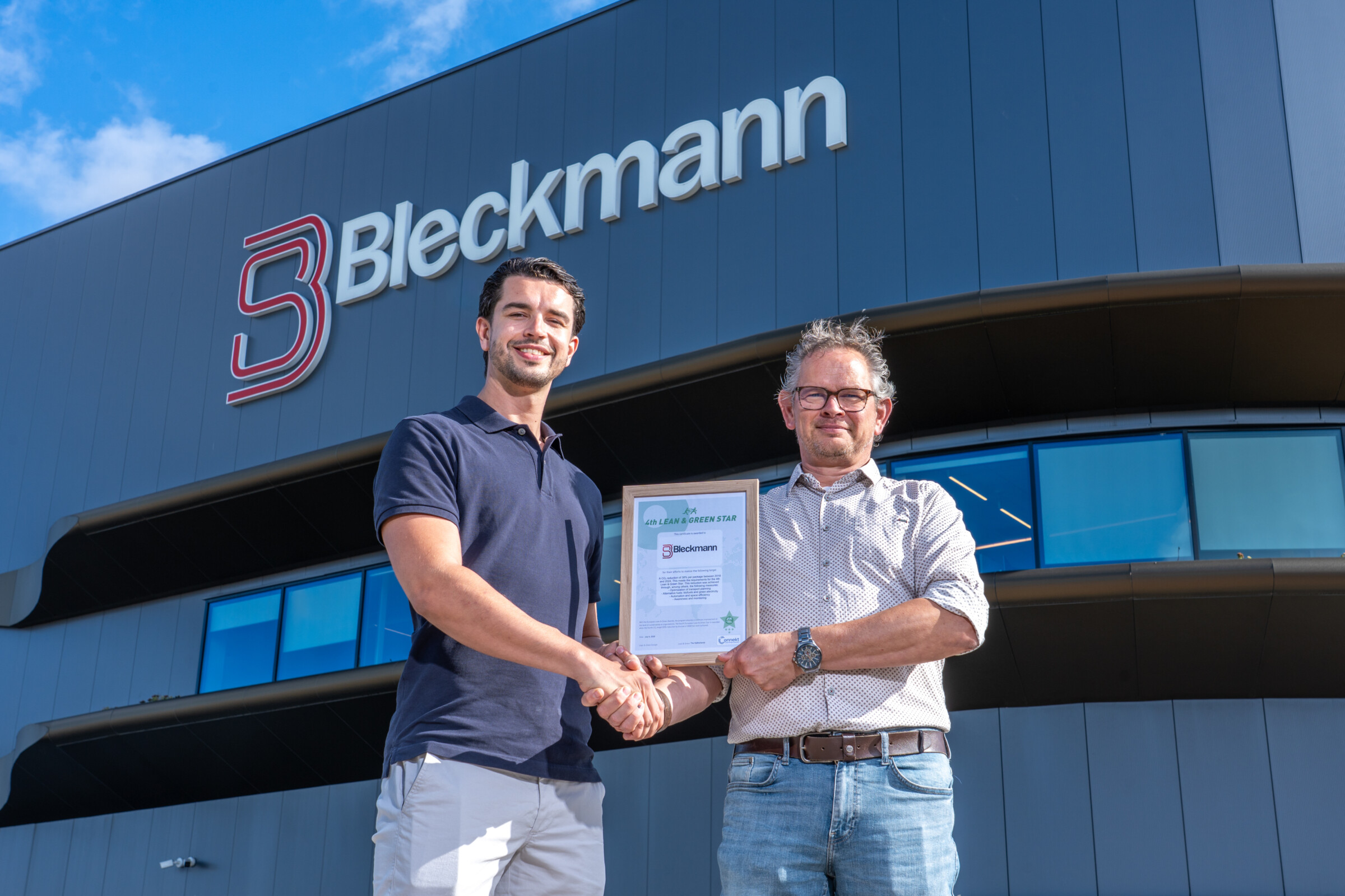 Uitreiking 4e Lean & Green Star bij Bleckmann