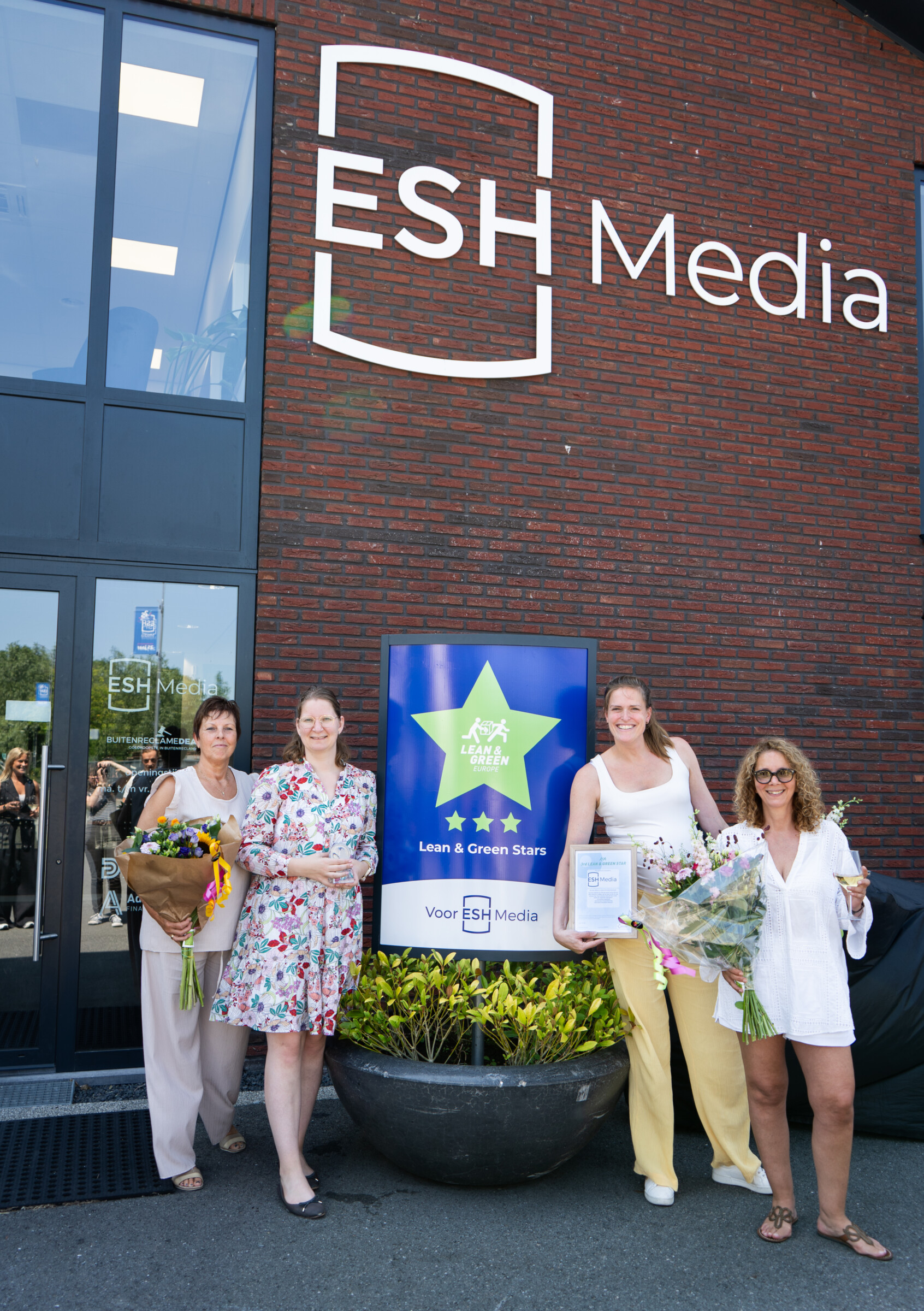 Uitreiking van de 3e Lean & Green Star bij ESH Media
