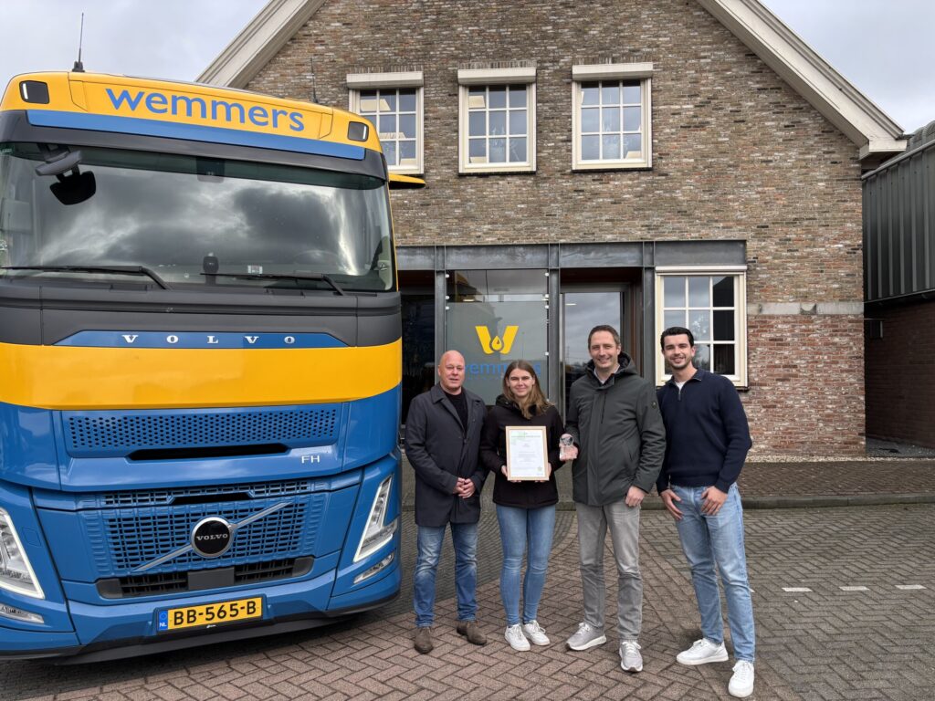 Uitreiking van Lean & Green Star bij Wemmers Tanktransport