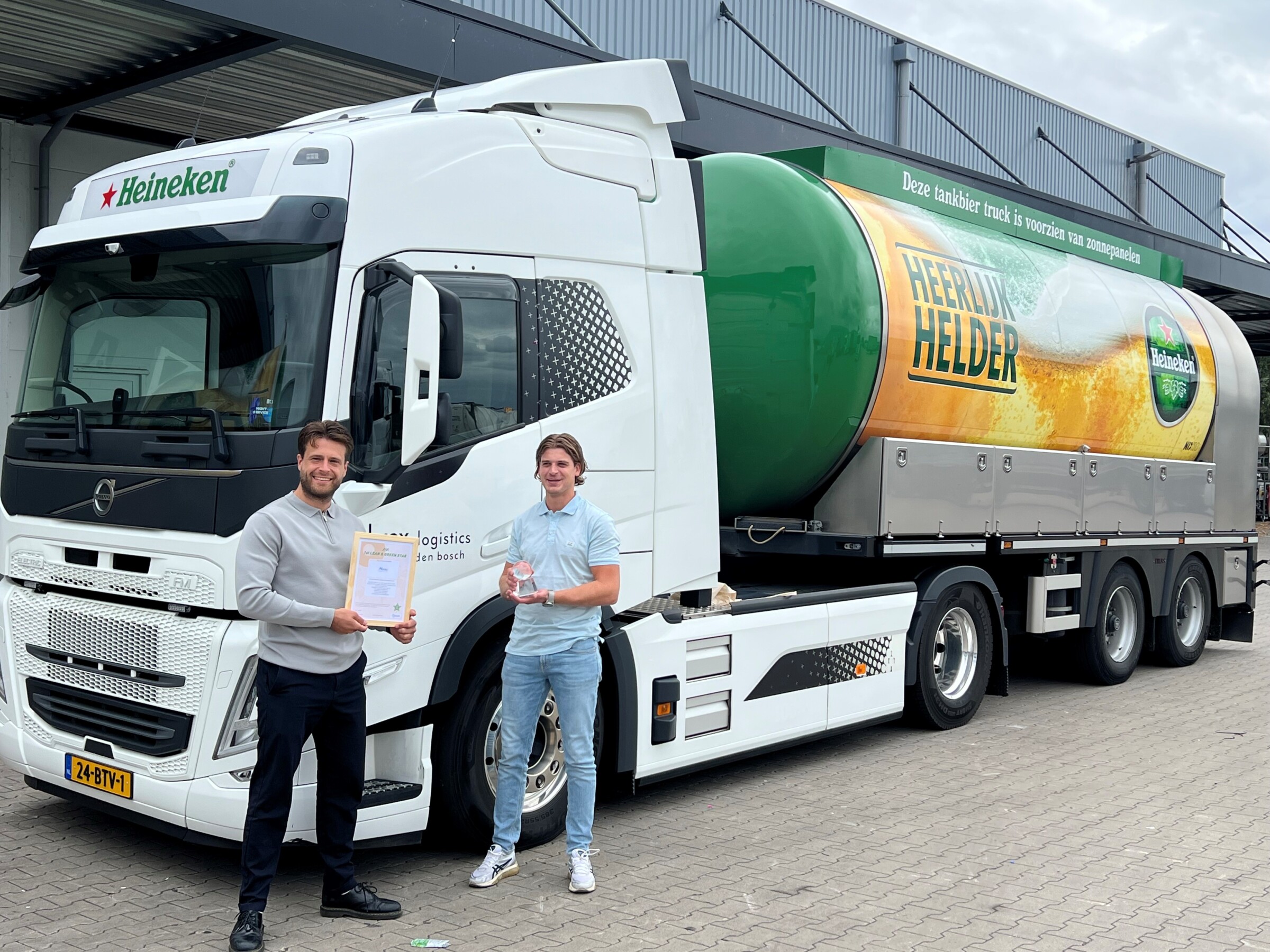 Uitreiking Lean & Green Star bij Abrex Logistics