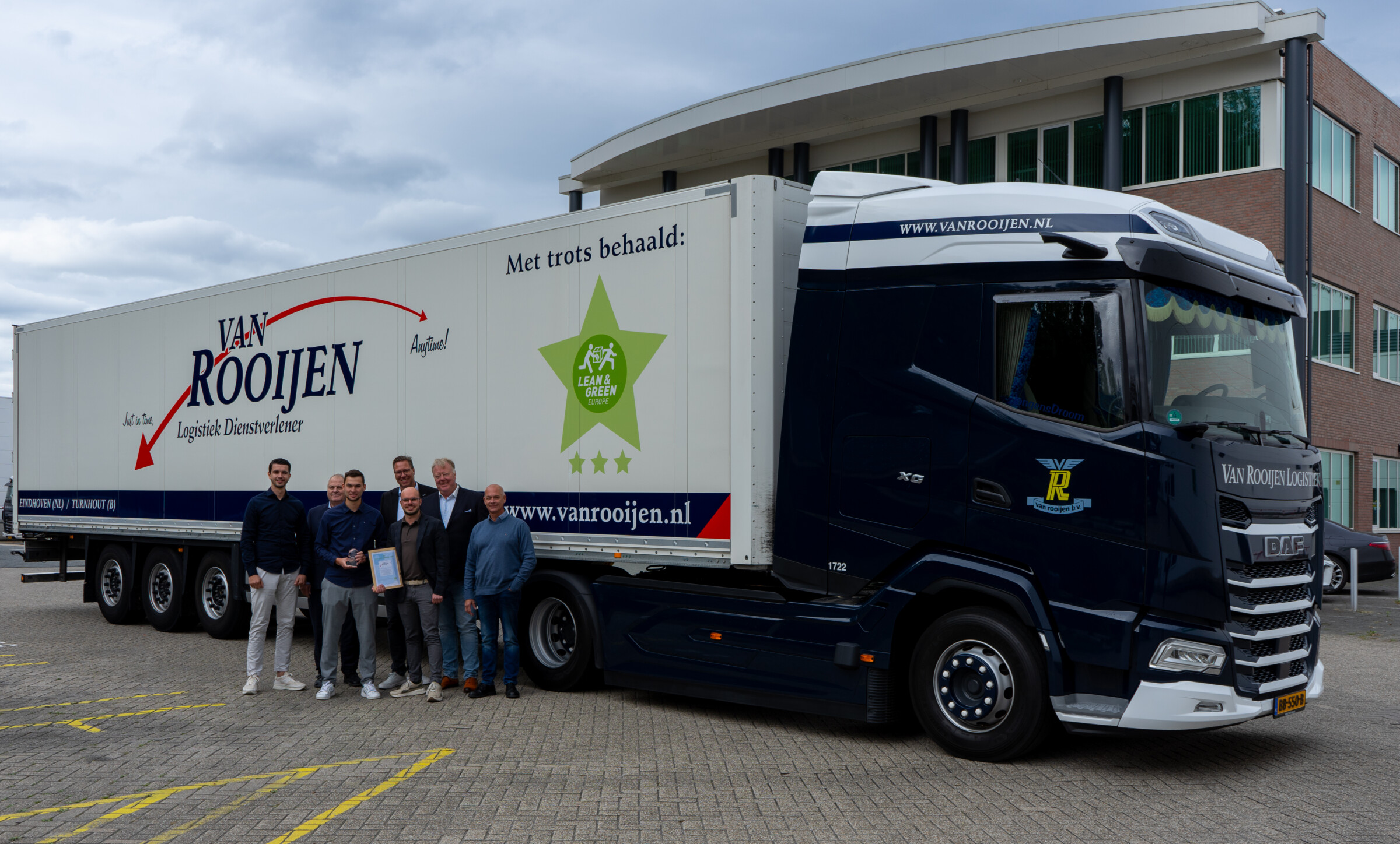Uitreiking Lean & Green Star bij Van Rooijen Logistiek